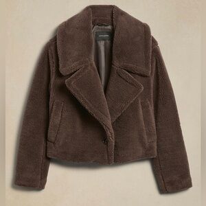 Vintage Cropped Faux Fur Jacket